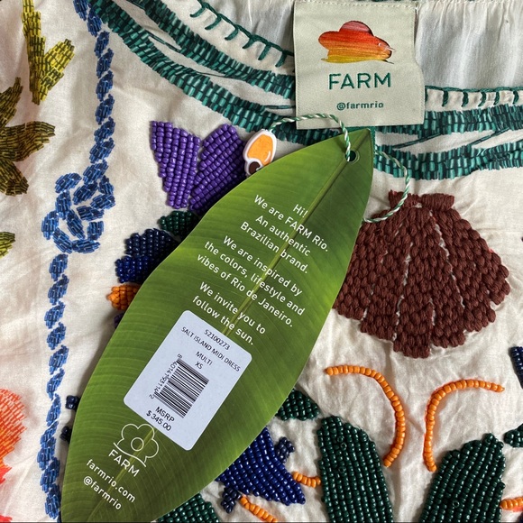 FARM Rio Salt Island Drawstring Midi Dress - Picture 4 of 11